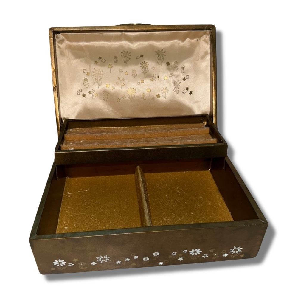 Vintage Floral Jewelry Box